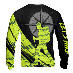 Hiking Find Your Own Path Yellow Neon All Over Print Shirt