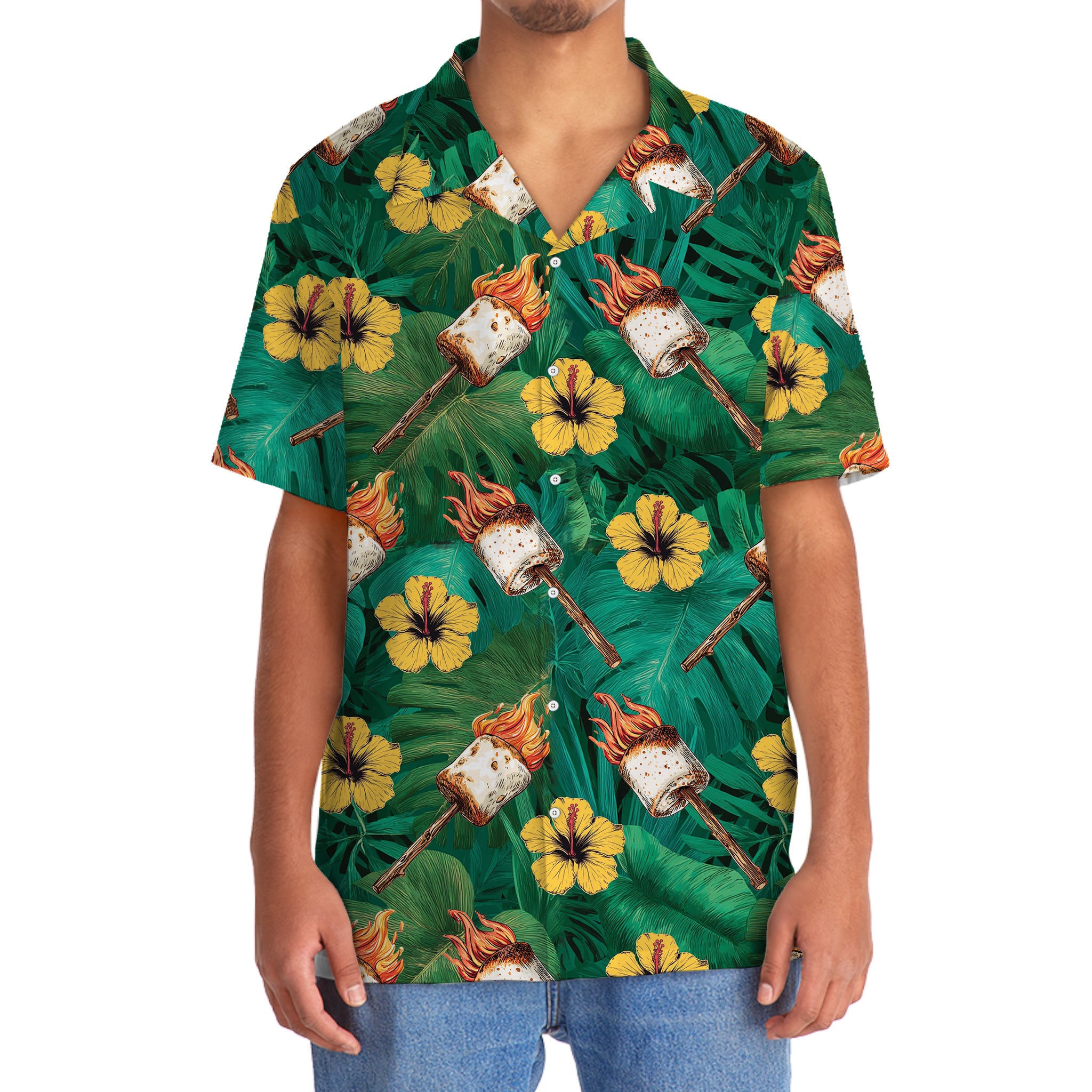 Fire Toasted Marshmallow Hawaiian Shirt