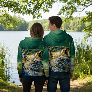 Largemouth Bass Vintage All Over Print Shirt