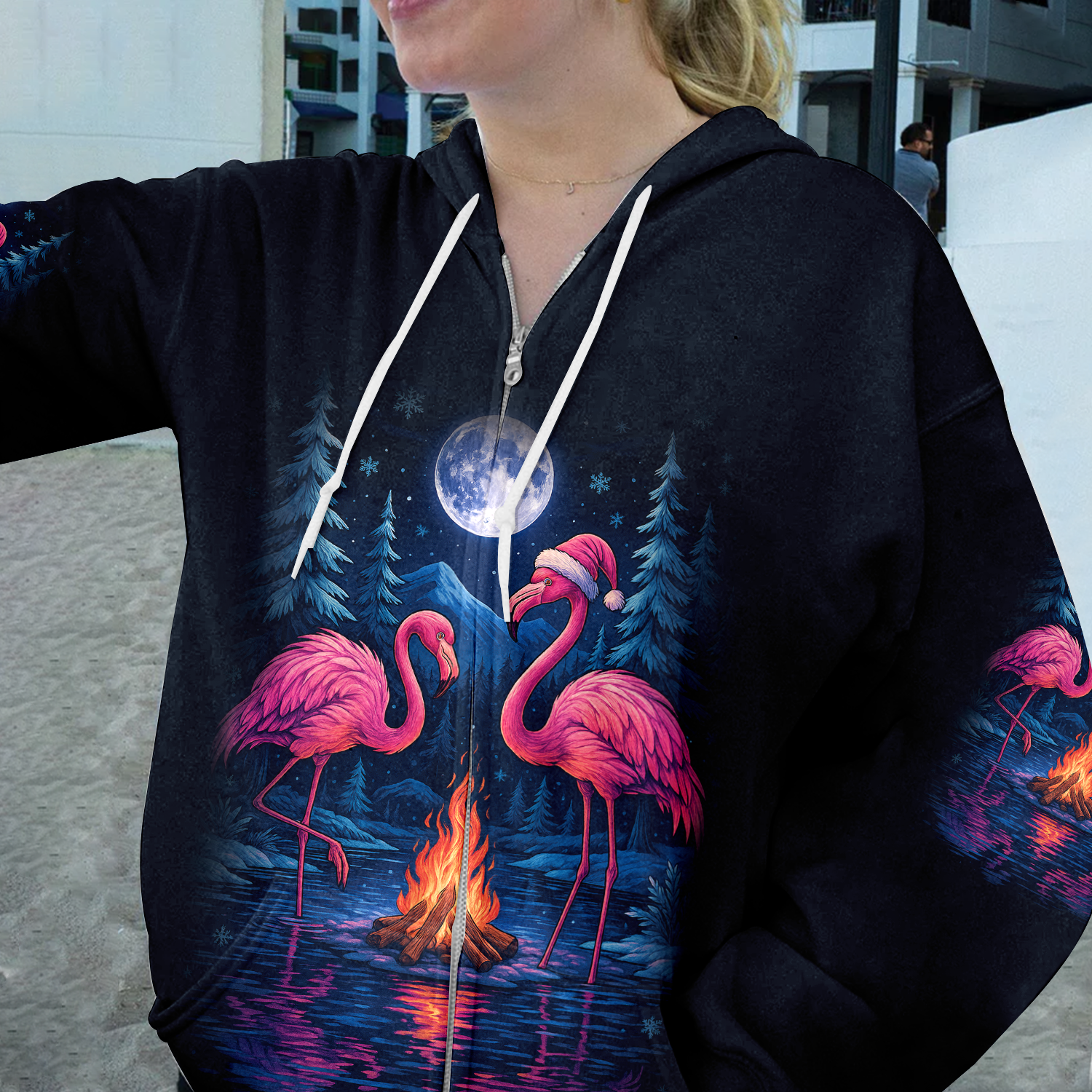 Crazy Friends Camping Memories Flamingo Christmas All Over Print Shirt