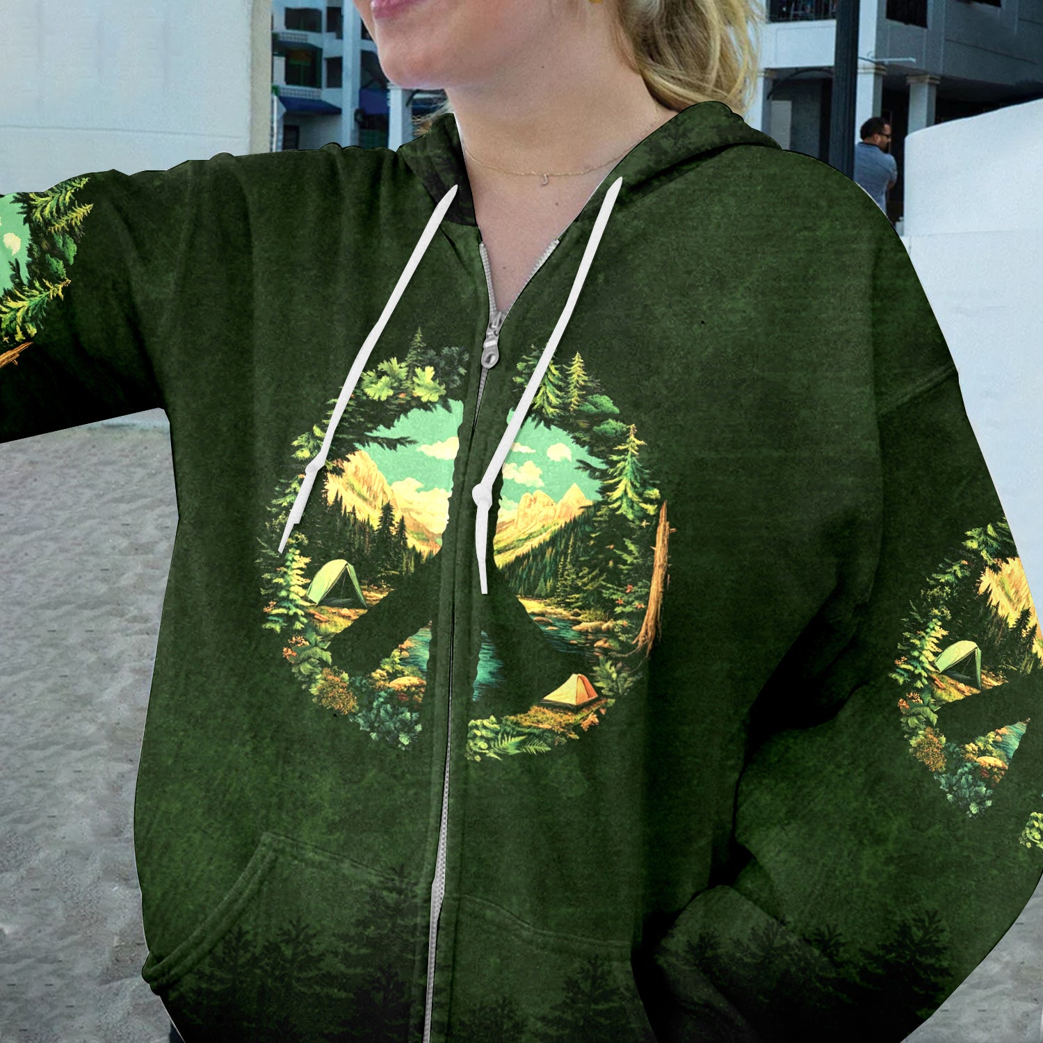 Camp Life Peace Sign All Over Print Shirt