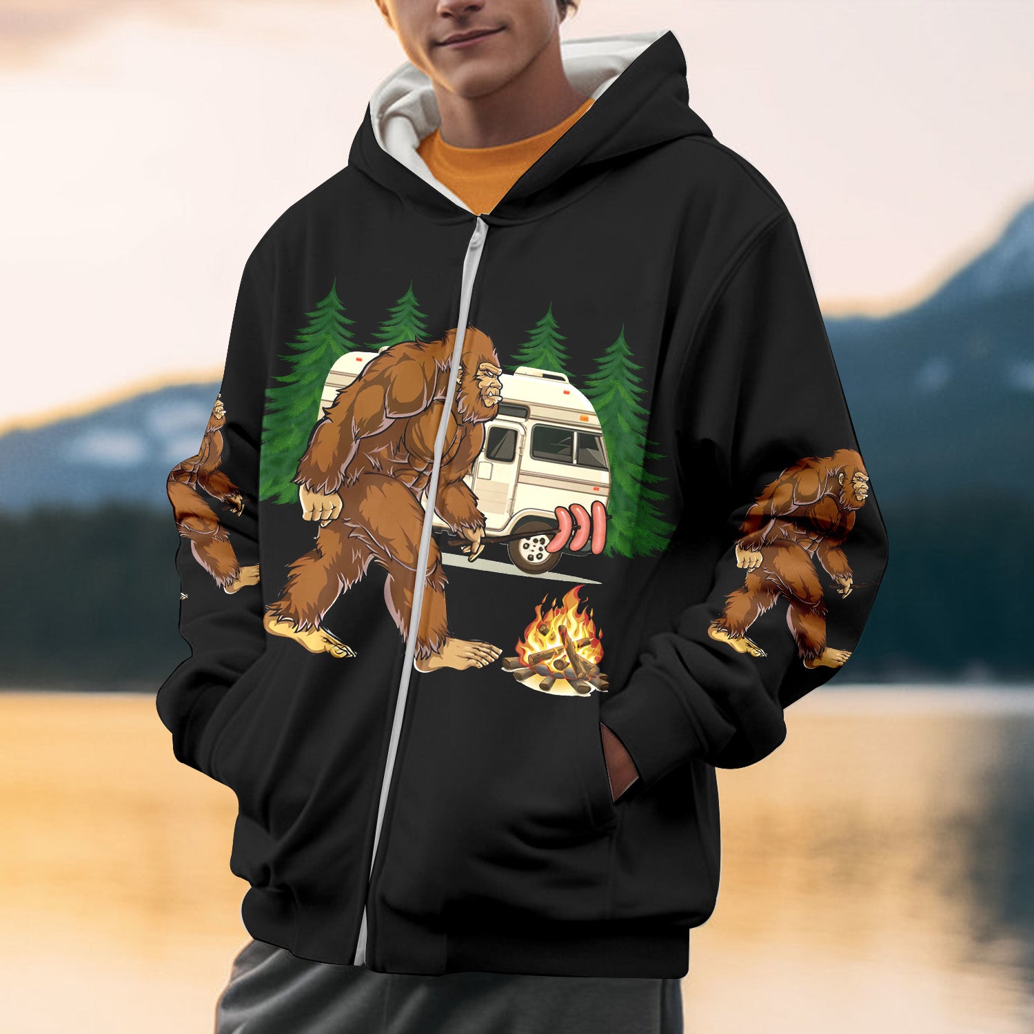 Camp Crew Hunt For Bigfoot All Over Print Shirt