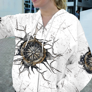 Not All Who Wander Are Lost Compass Cracks All Over Print Shirt