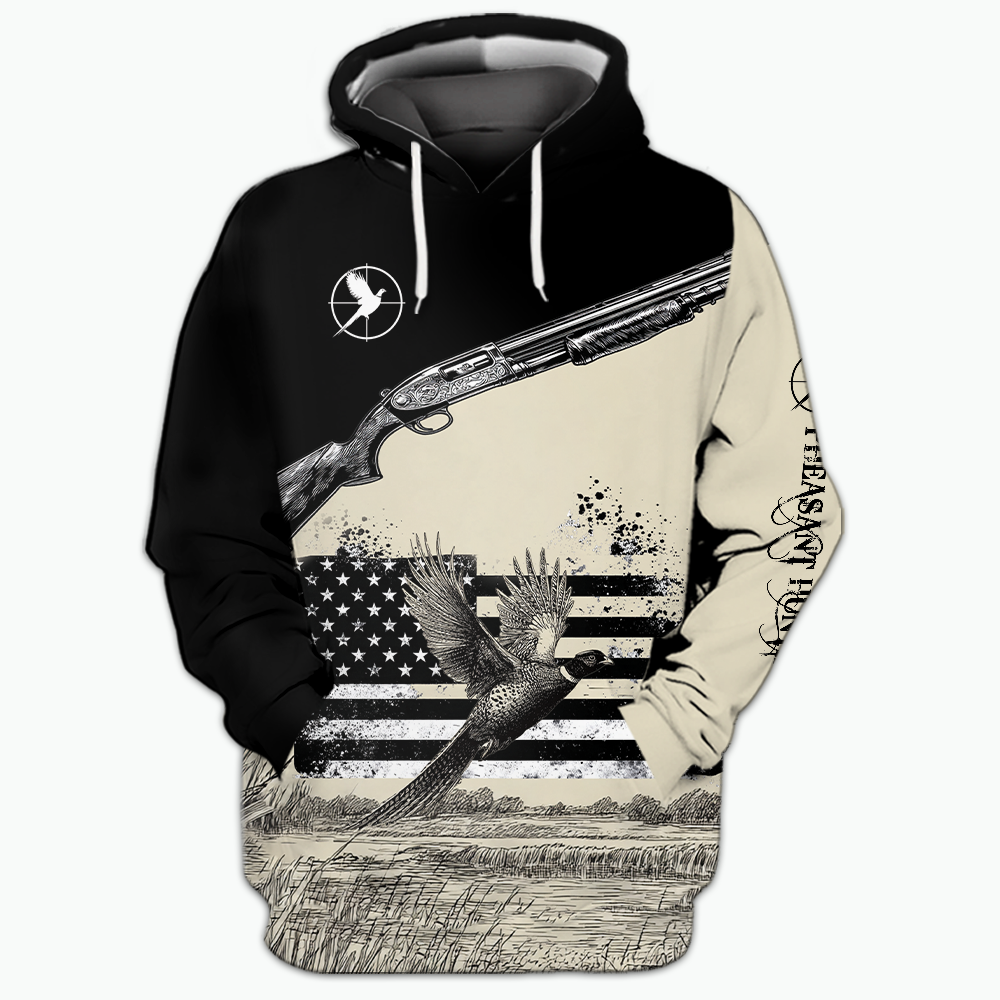 Vintage Pheasant Hunting All Over Print Shirtt