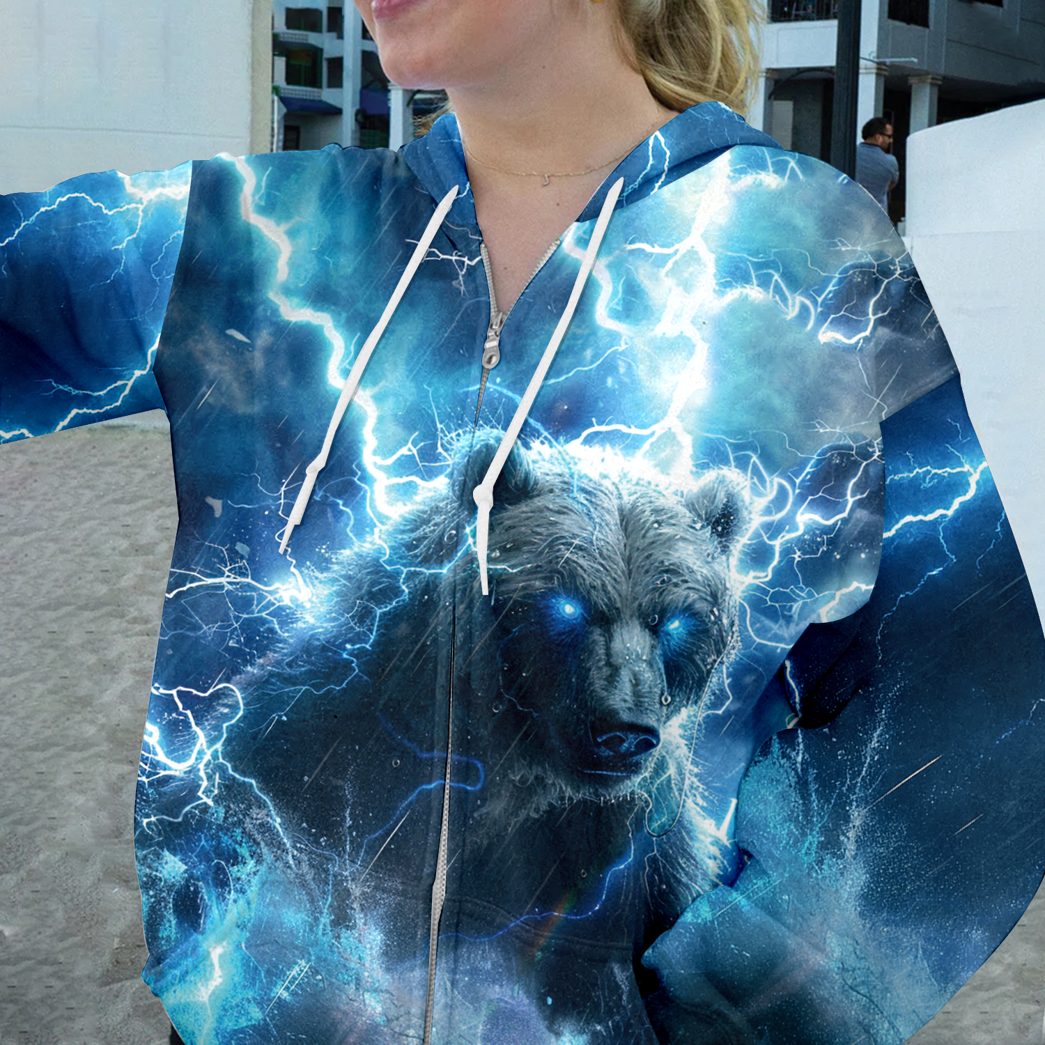 Electric Powerful Bear Awesome Cool All Over Print Shirt
