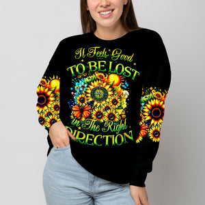 It Feels Good To Be Lost In The Right Direction All Over Print Shirt