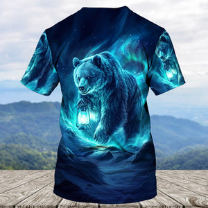 Wild Bear In The Night All Over Print Shirt