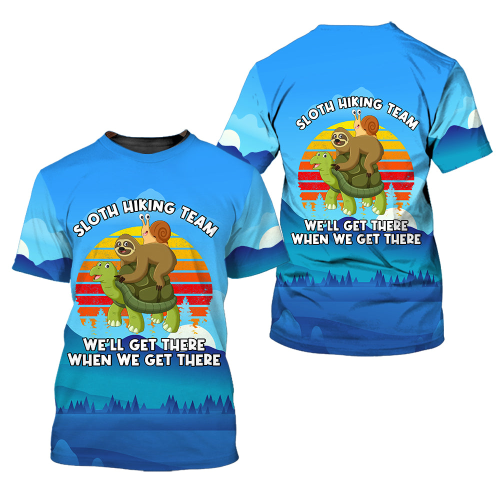 Funny Slow Hiking Team All Over Print Shirt