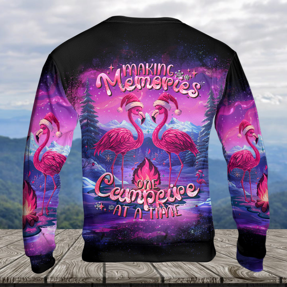 Neon Colorful Making Memories One Campfire At A Time All Over Print Shirt