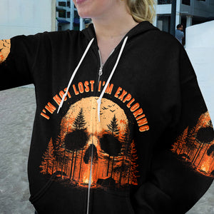 Creepy I'm Not Lost I'm Exploring All Over Print Shirt