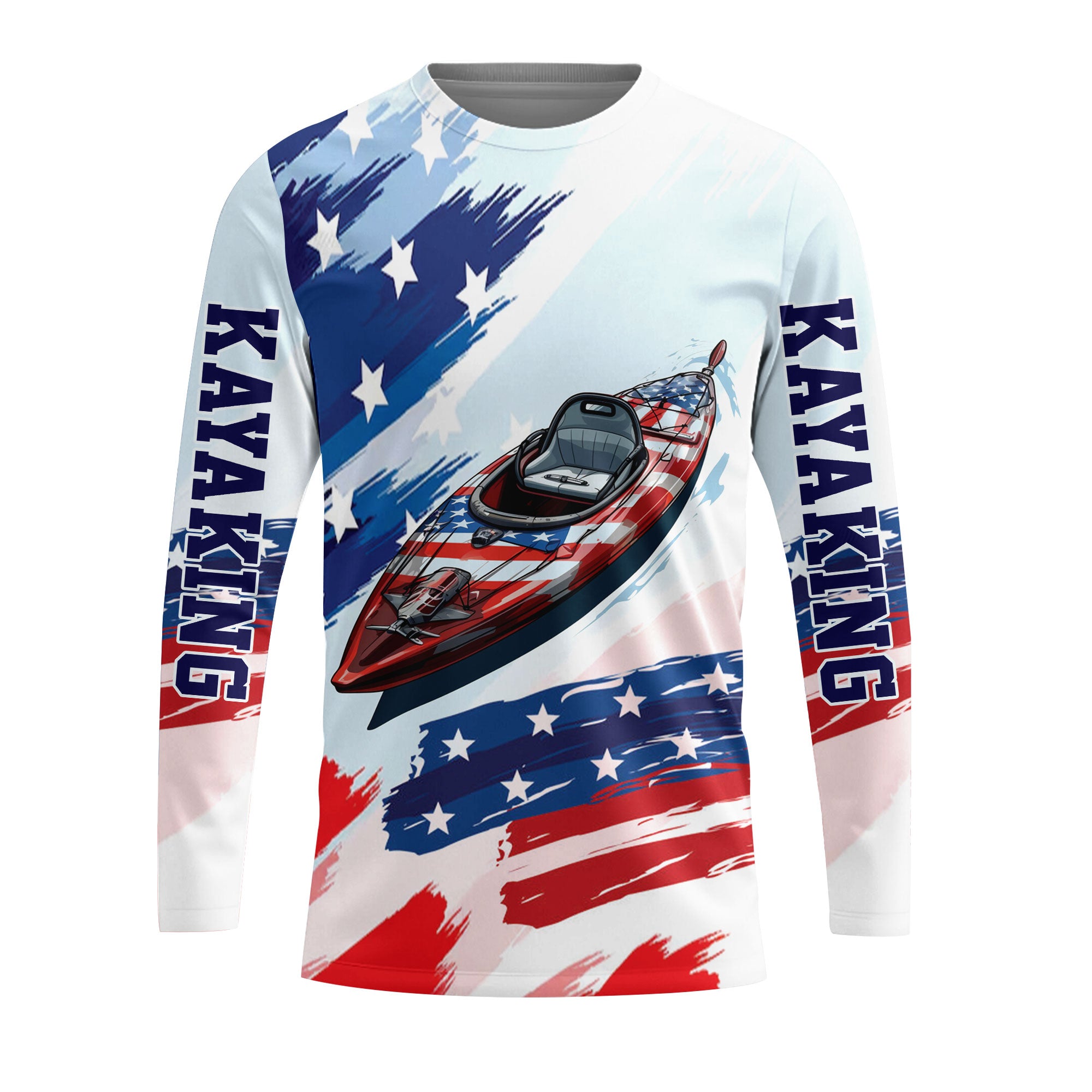 Custom Name Kayaking America All Over Print Shirt