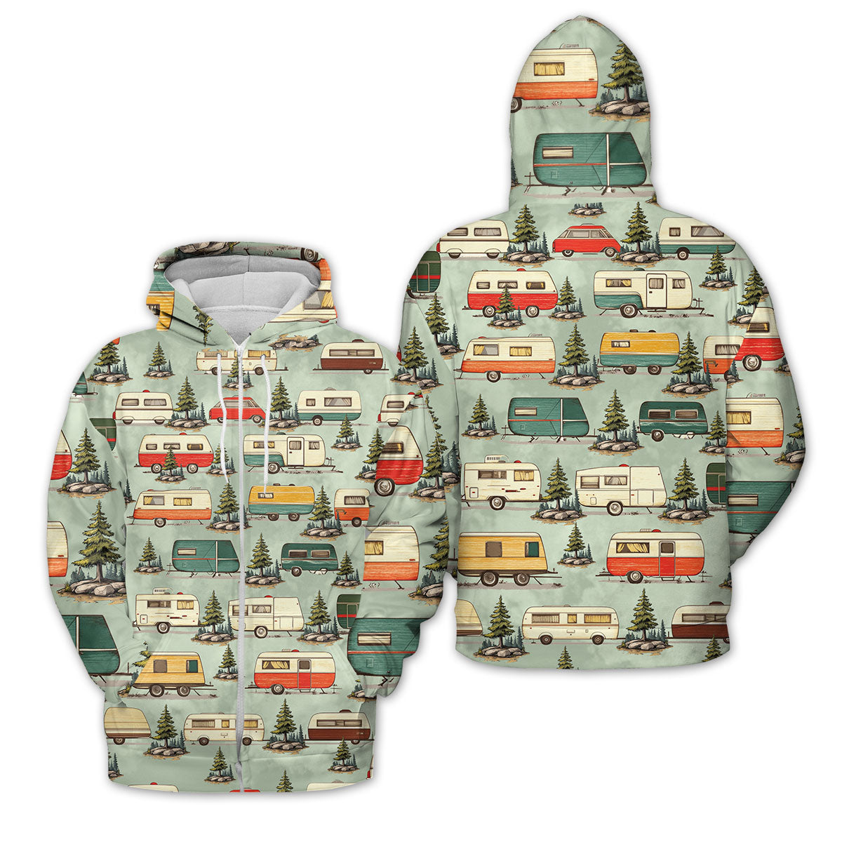 Vintage Camper Car All Over Print Shirt
