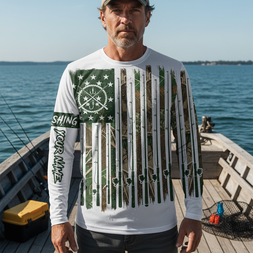 Custom Name Fishing Rods All Over Print Shirt