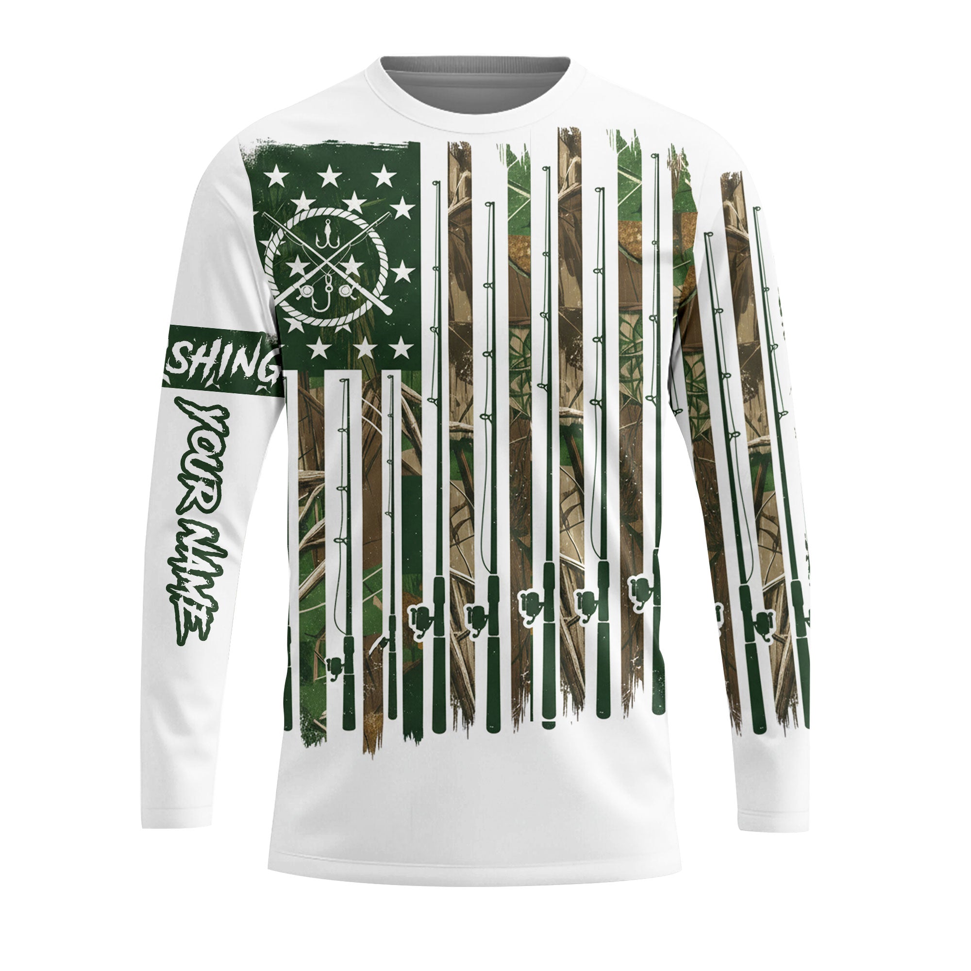 Custom Name Fishing Rods All Over Print Shirt
