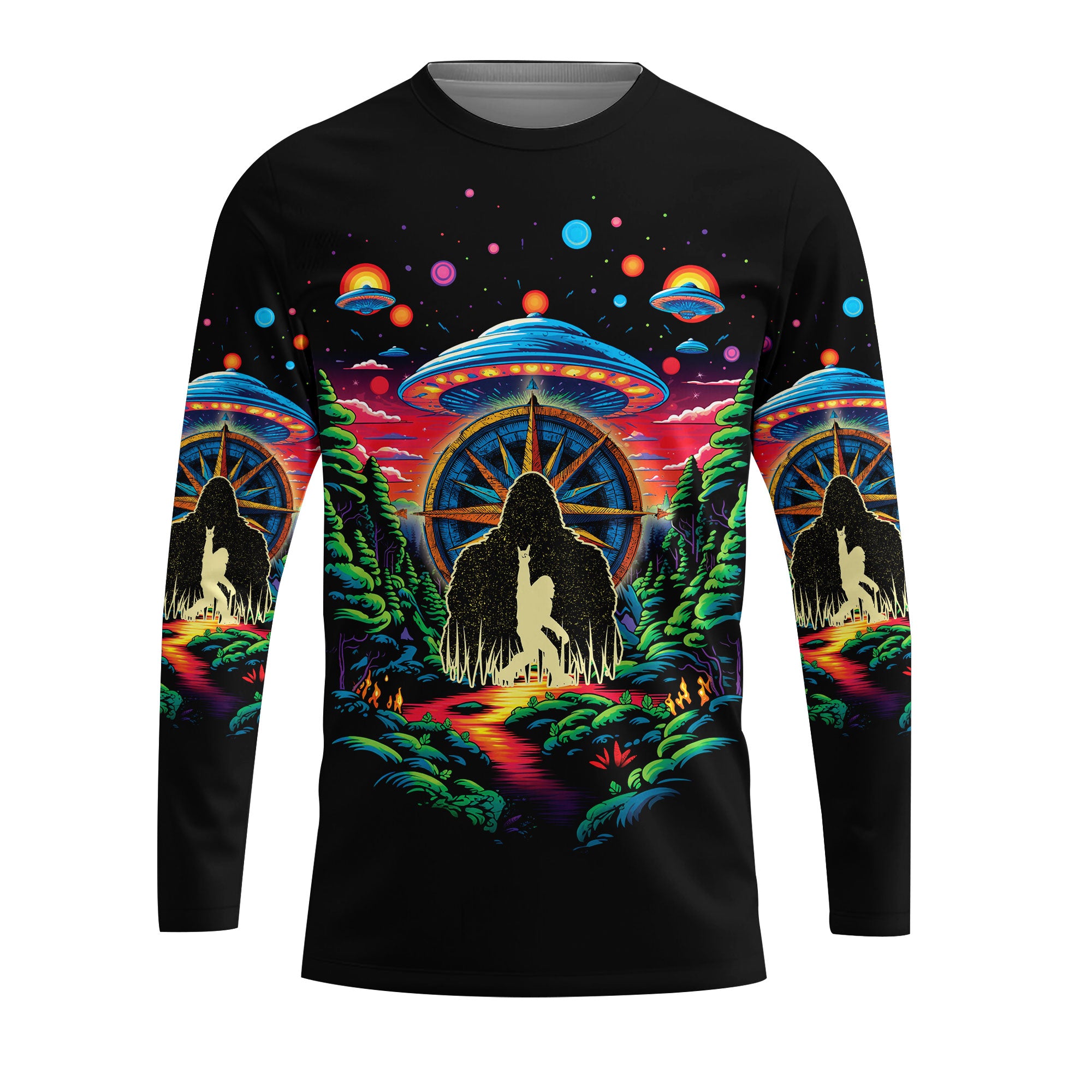 Bigfoot Mountain Adventure All Over Print Shirt