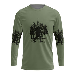Not All Who Wander Are Lost Bigfoot Walking All Over Print Shirt