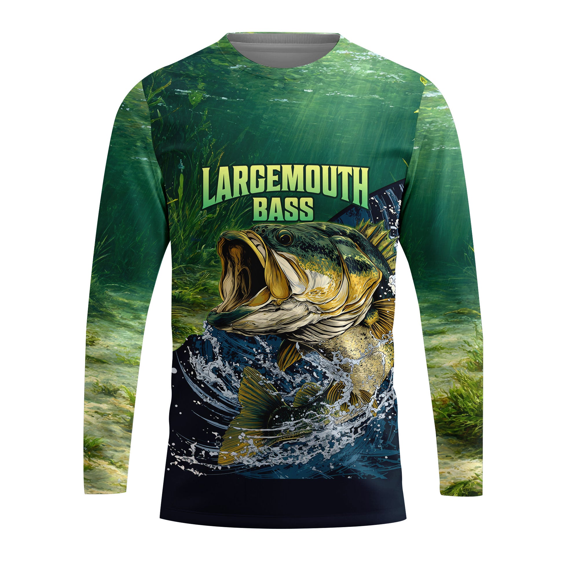 Largemouth Bass Vintage All Over Print Shirt