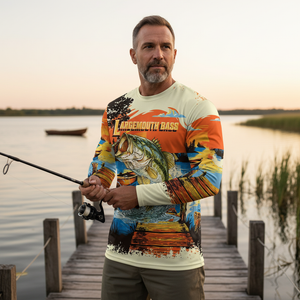 Largemouth Bass Jumping All Over Print Shirt