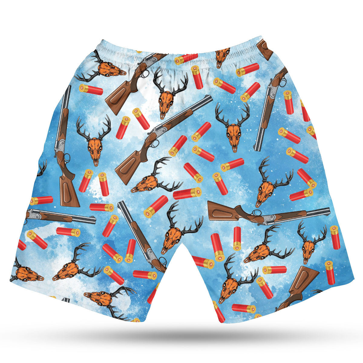 Deer Hunting Blue Hawaiian Shirt