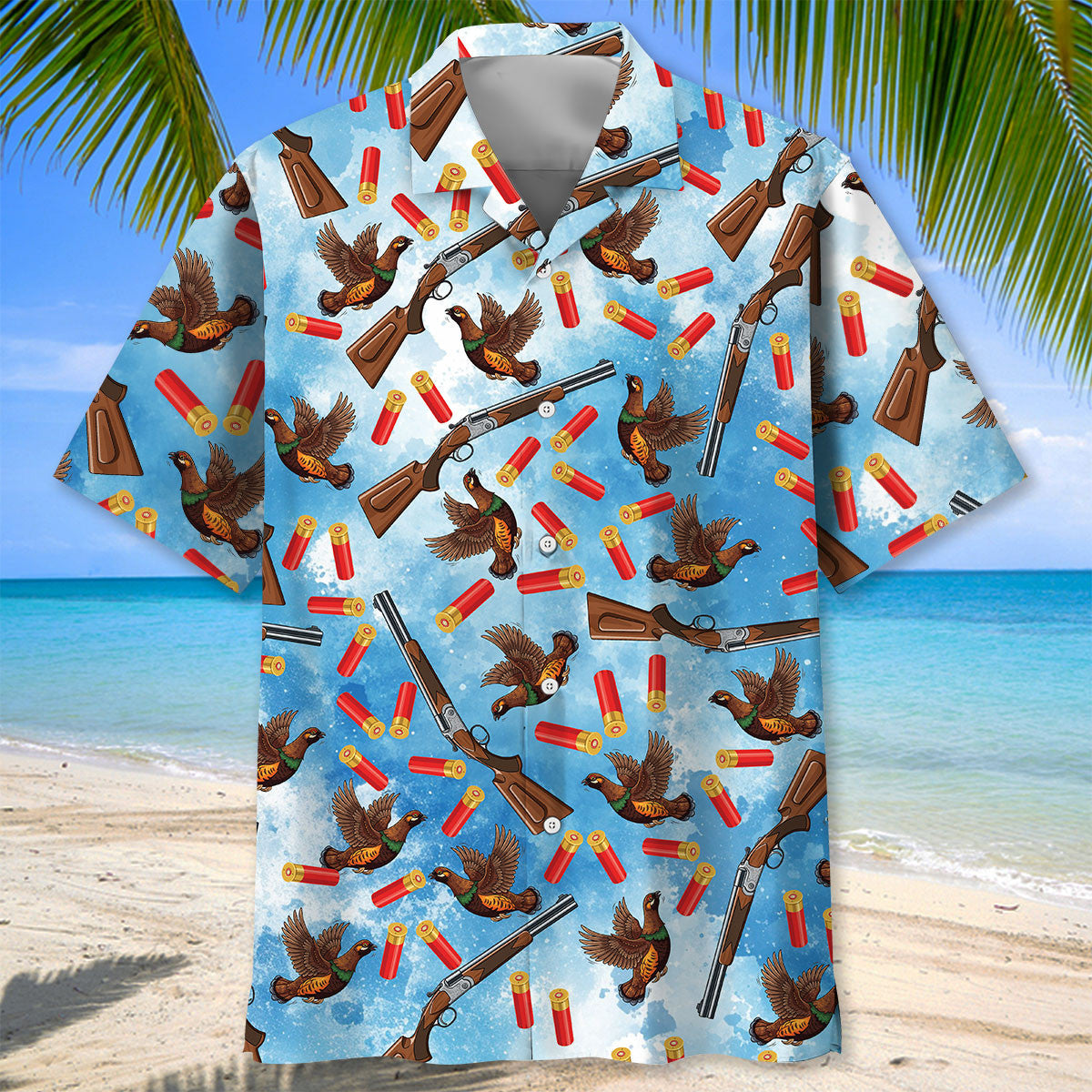 Grouse Hunting Hawaiian Shirt