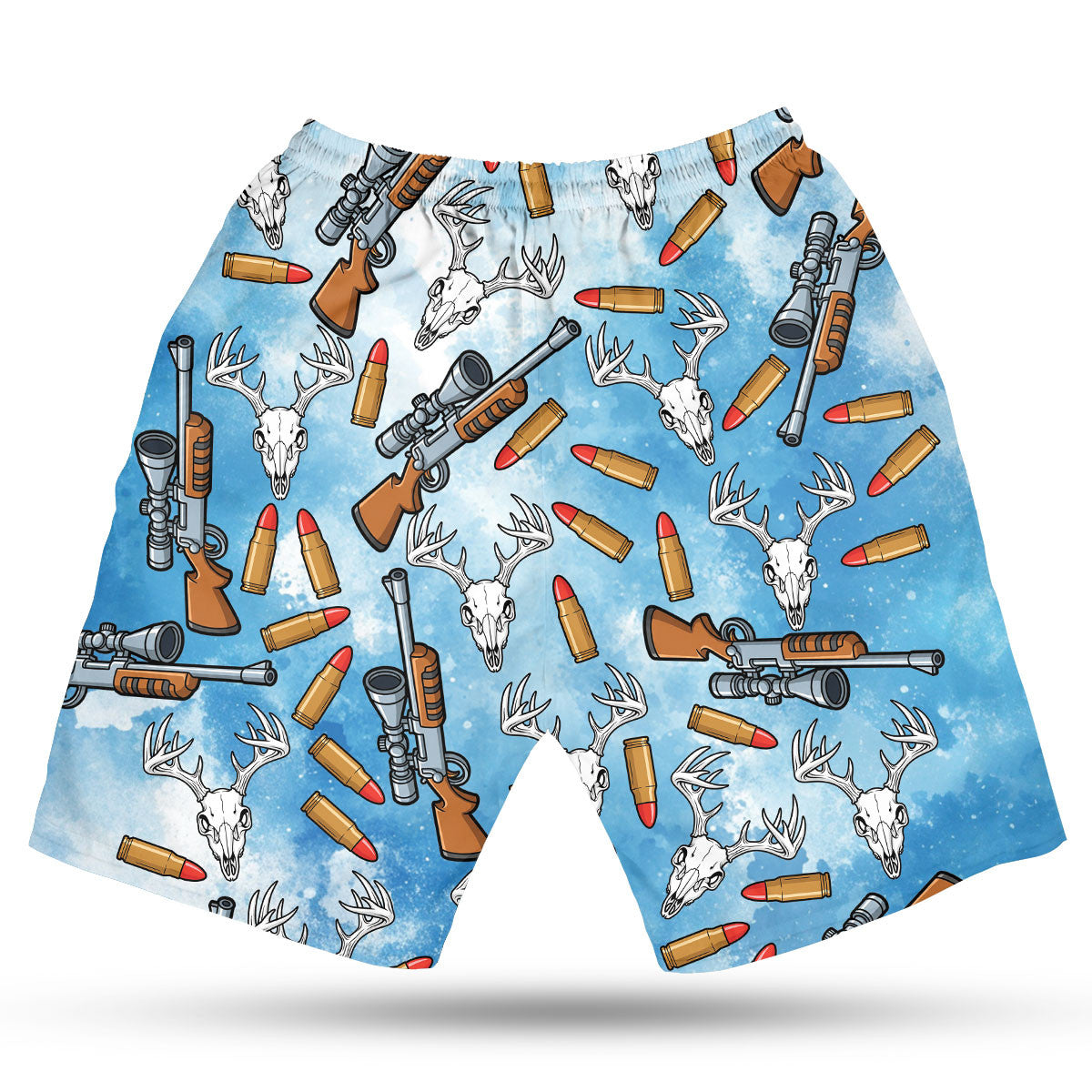 Funny Deer Hunting Blue Hawaiian Shirt