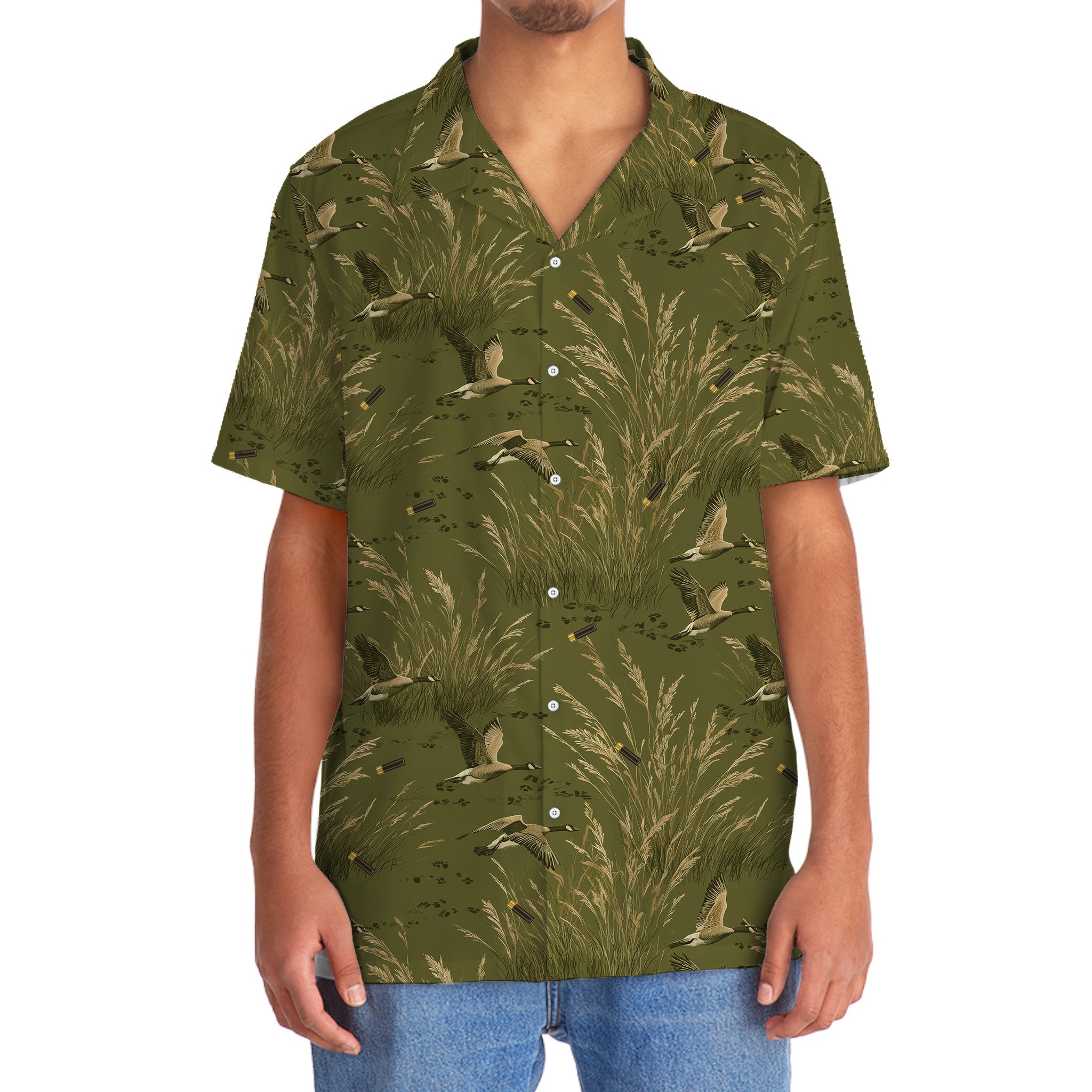 Vintage Goose Hunting Hawaiian Shirt