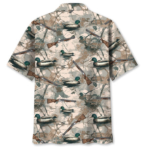 Camouflage Duck Hunting Hawaiian Shirt