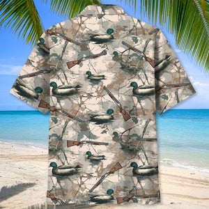 Camouflage Duck Hunting Hawaiian Shirt