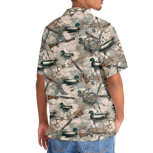 Camouflage Duck Hunting Hawaiian Shirt