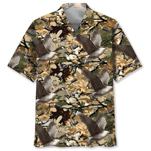Camouflage Goose Hunting Hawaiian Shirt