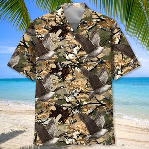 Camouflage Goose Hunting Hawaiian Shirt