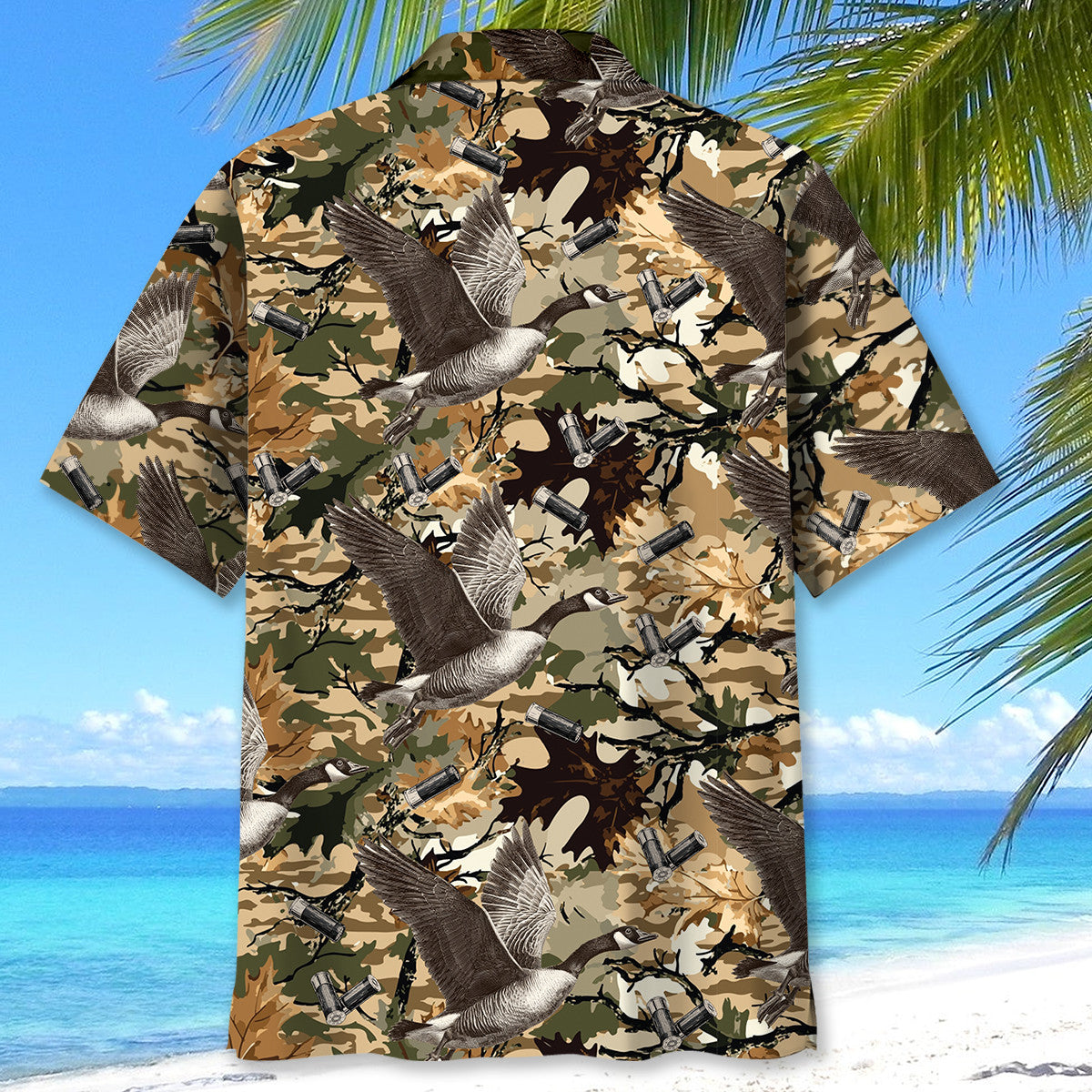 Camouflage Goose Hunting Hawaiian Shirt