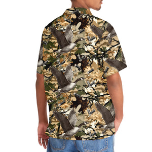 Camouflage Goose Hunting Hawaiian Shirt