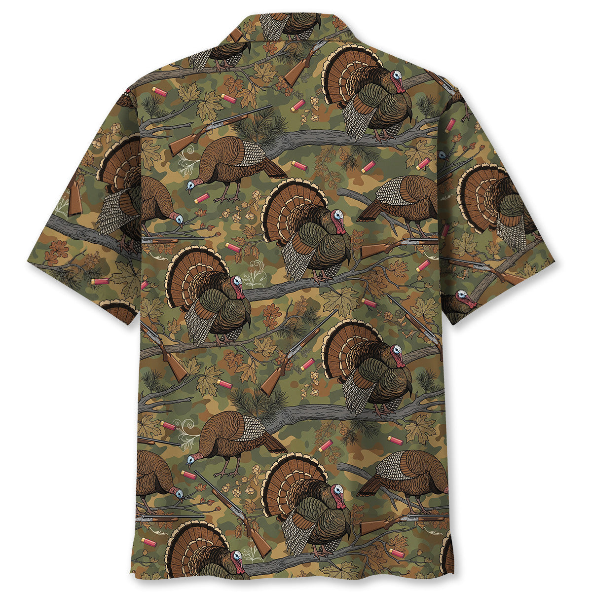 Vintage Wild Turkey Hunting Hawaiian Shirt