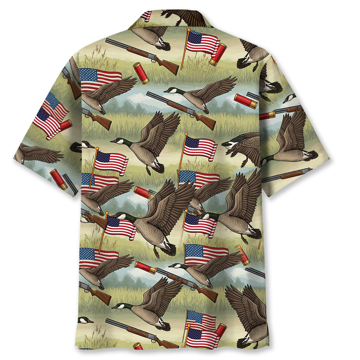 America Goose Hunting Hawaiian Shirt