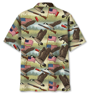 America Goose Hunting Hawaiian Shirt