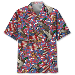 America Duck Hunting Hawaiian Shirt