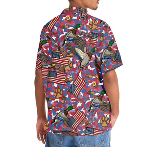 America Duck Hunting Hawaiian Shirt