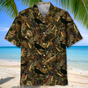 Camouflage Wild Turkey Hunting Hawaiian Shirt
