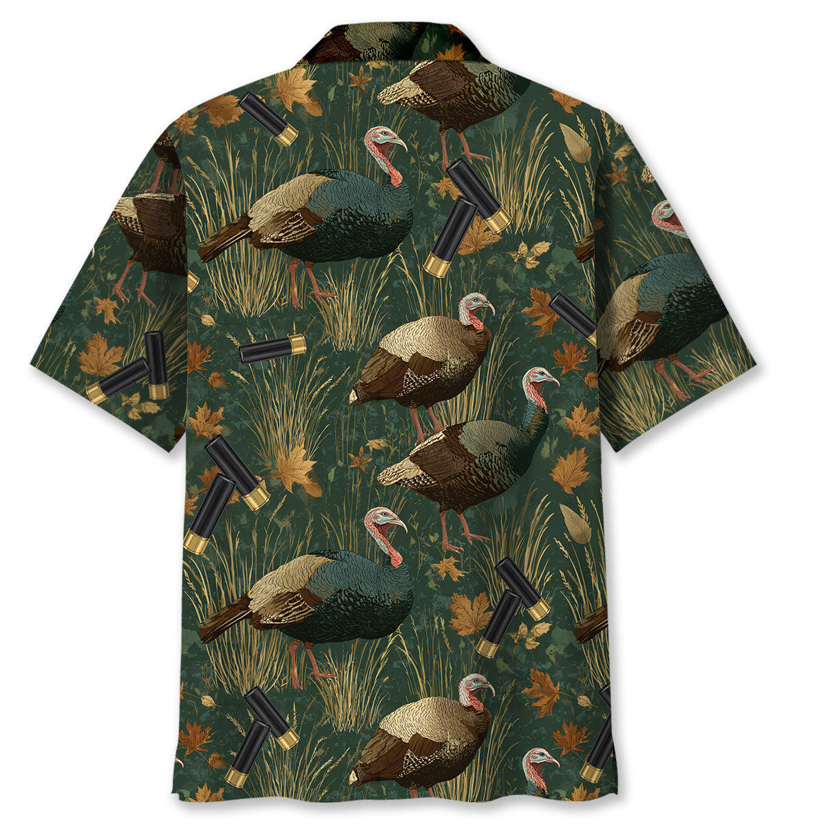 Green Wild Turkey Hunting Hawaiian Shirt