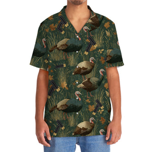 Green Wild Turkey Hunting Hawaiian Shirt