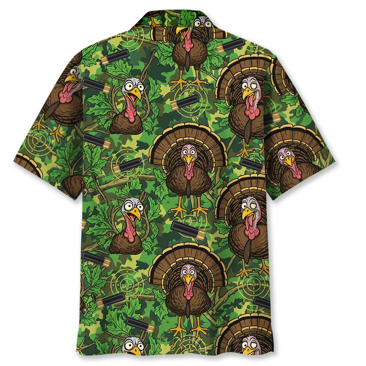 Funny Wild Turkey Hunting Hawaiian Shirt