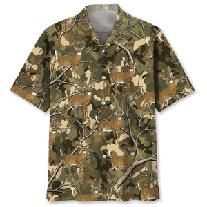 Camouflage White-tailed Deer Hunting Hawaiian Shirt