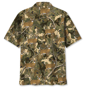 Camouflage White-tailed Deer Hunting Hawaiian Shirt