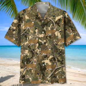 Camouflage White-tailed Deer Hunting Hawaiian Shirt