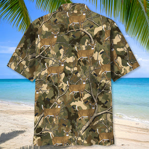 Camouflage White-tailed Deer Hunting Hawaiian Shirt