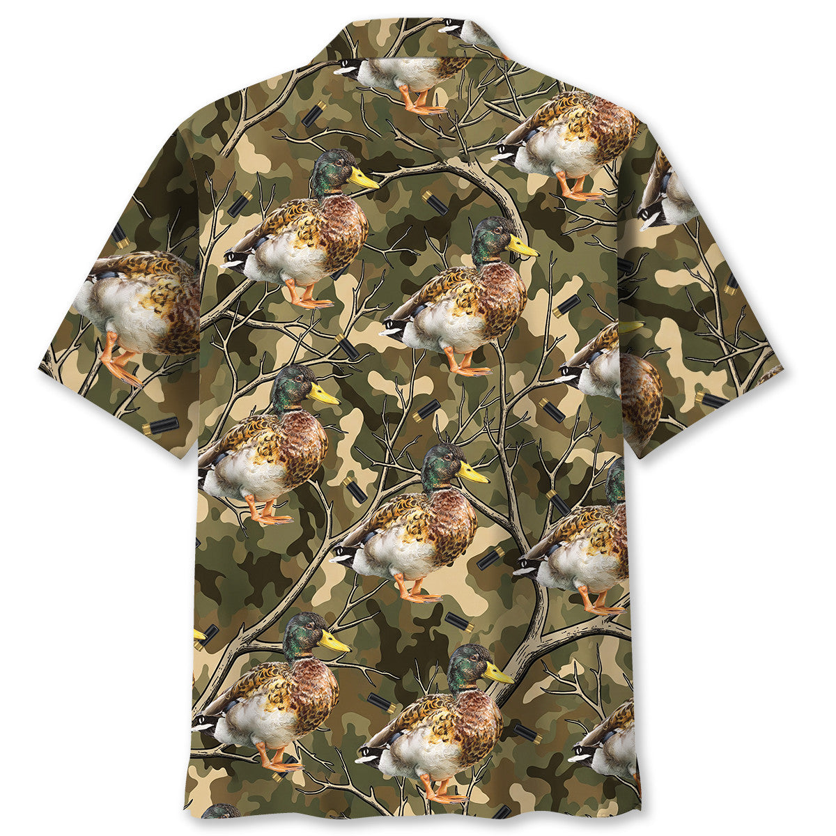 Camouflage Mallard Duck Hunting Hawaiian Shirt
