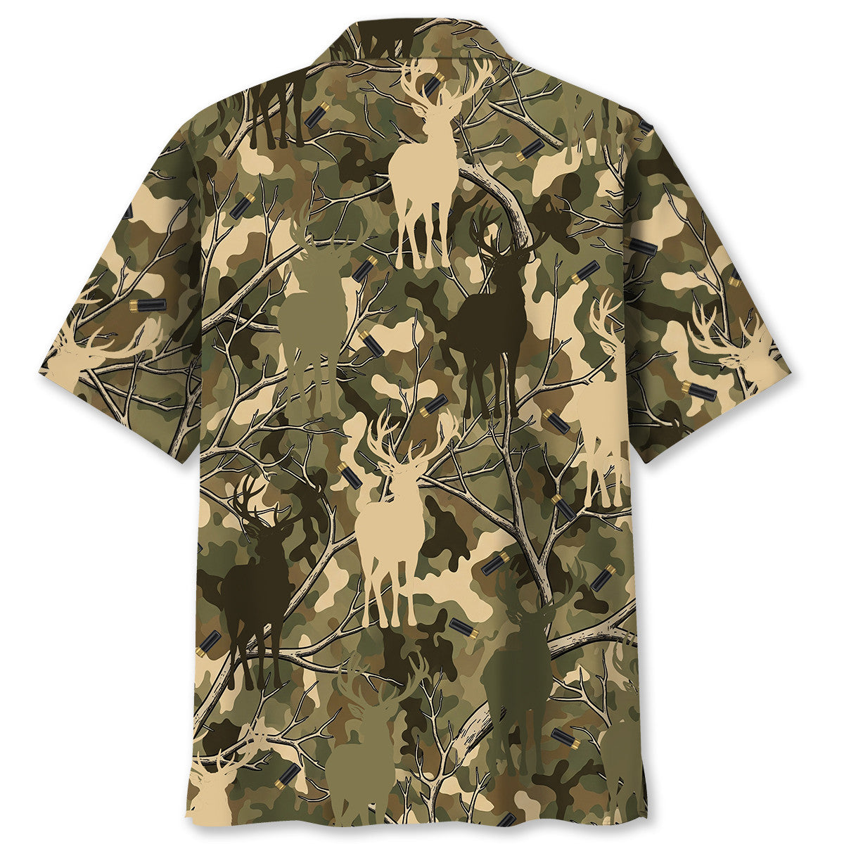 Camouflage Deer Hunting Hawaiian Shirt