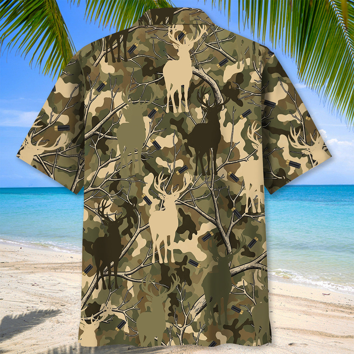 Camouflage Deer Hunting Hawaiian Shirt
