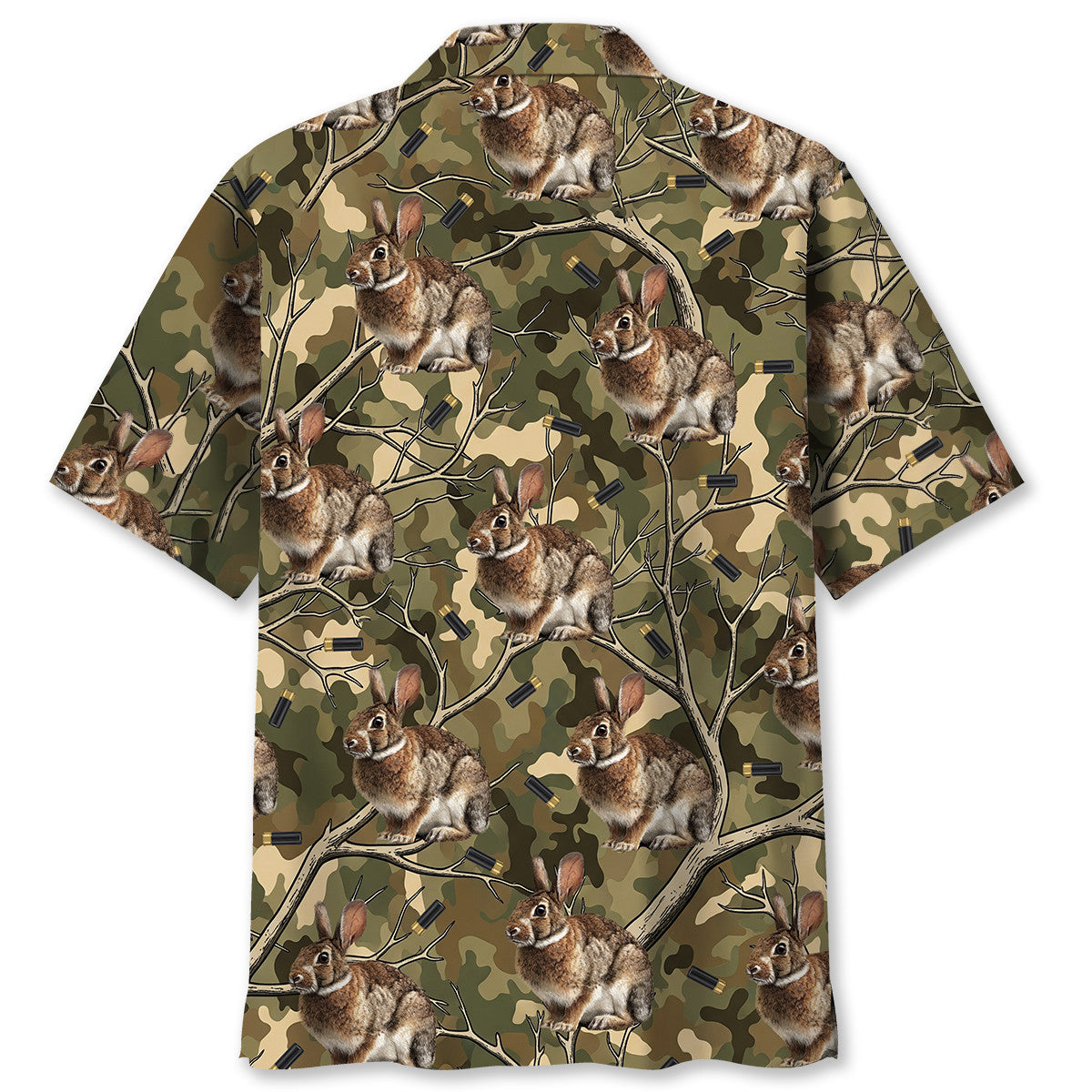 Camouflage Rabbit Hunting Hawaiian Shirt